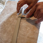 Daniel Boyle at work in his pottery 2019